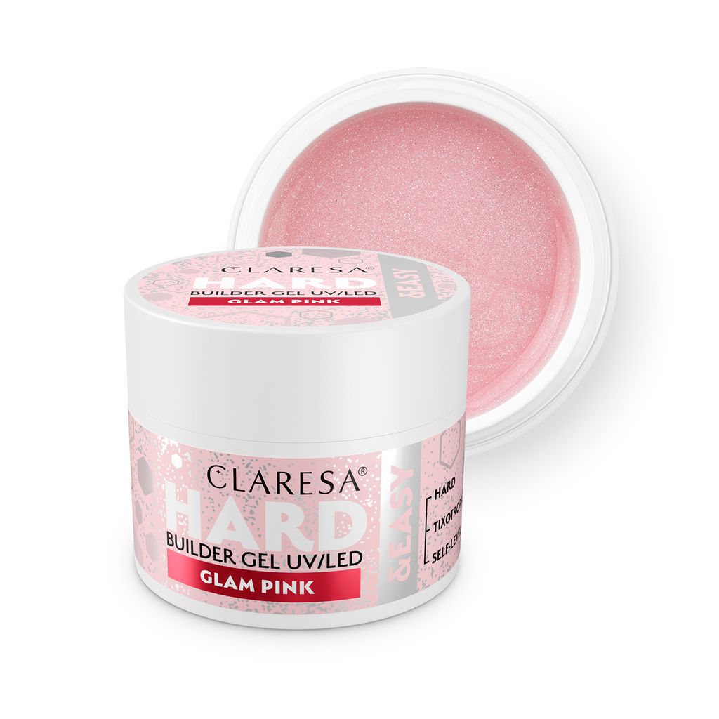 Claresa Builder Gel Hard & Easy Glam Pink 12g