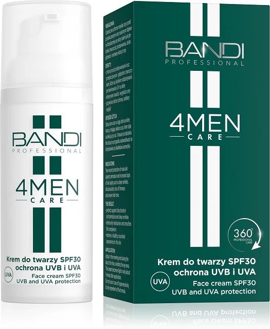 Bandi 4 Men Care Cremă de față SPF30 Protecție UVB și UVA 50ml