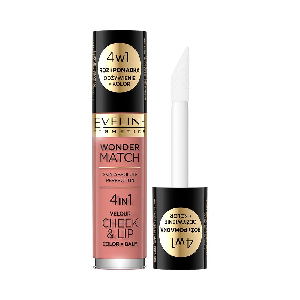 Eveline Wonder Match Fard de obraz lichid Velour Cheek&amp;Lip 01