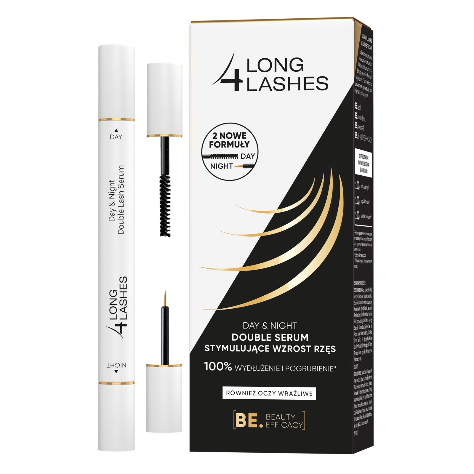 Long4Lashes Day&amp;Night Double Eyelash Growth Stimulating Serum 2x3ml