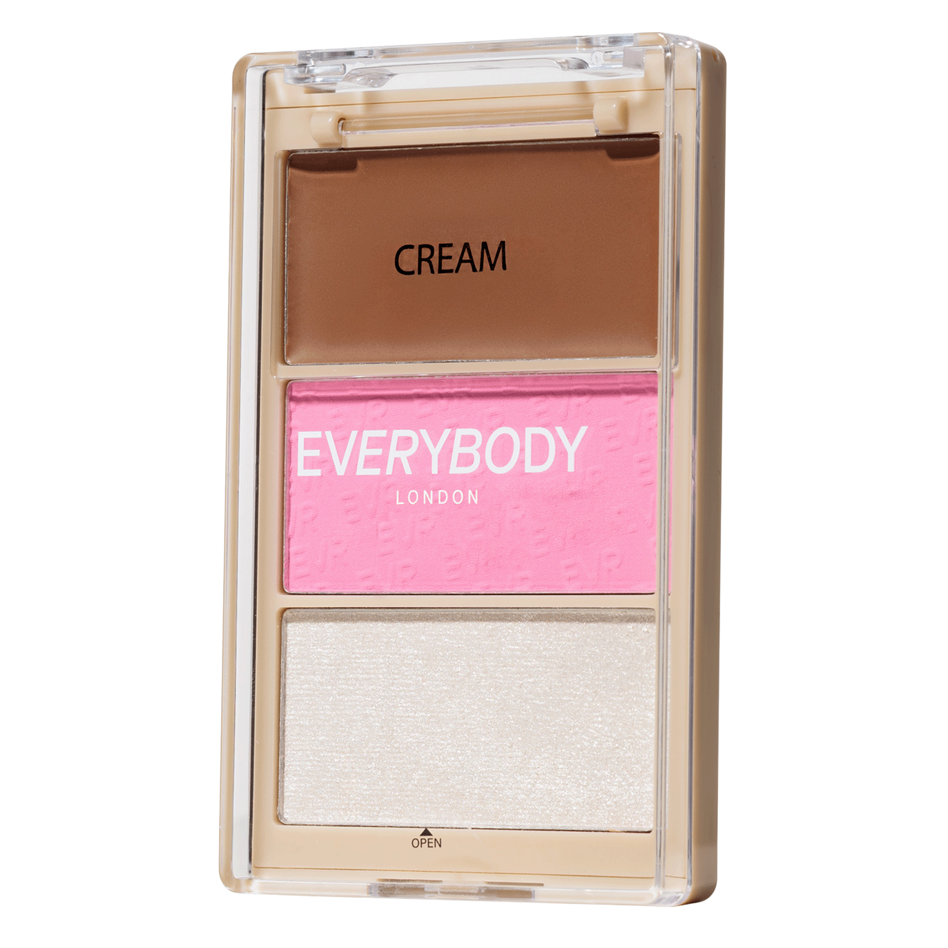 Paleta de contur pentru față EVERYBODY London Trio Blush Me Baby