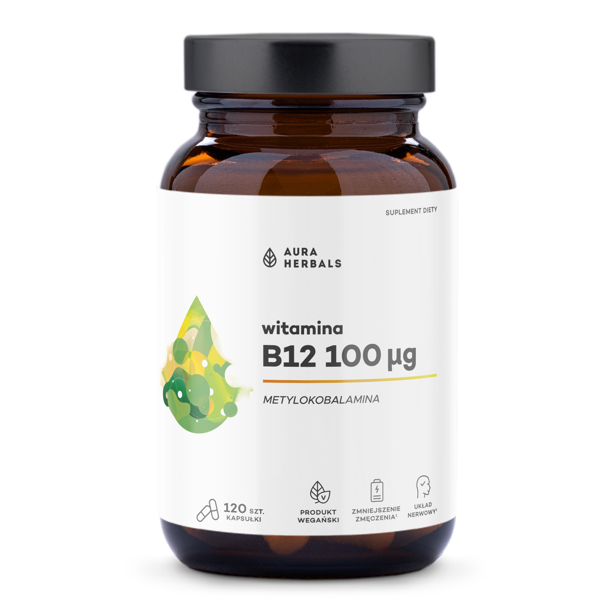 Aura Herbals Vitamina B12 100mg Supliment alimentar 120 Capsule
