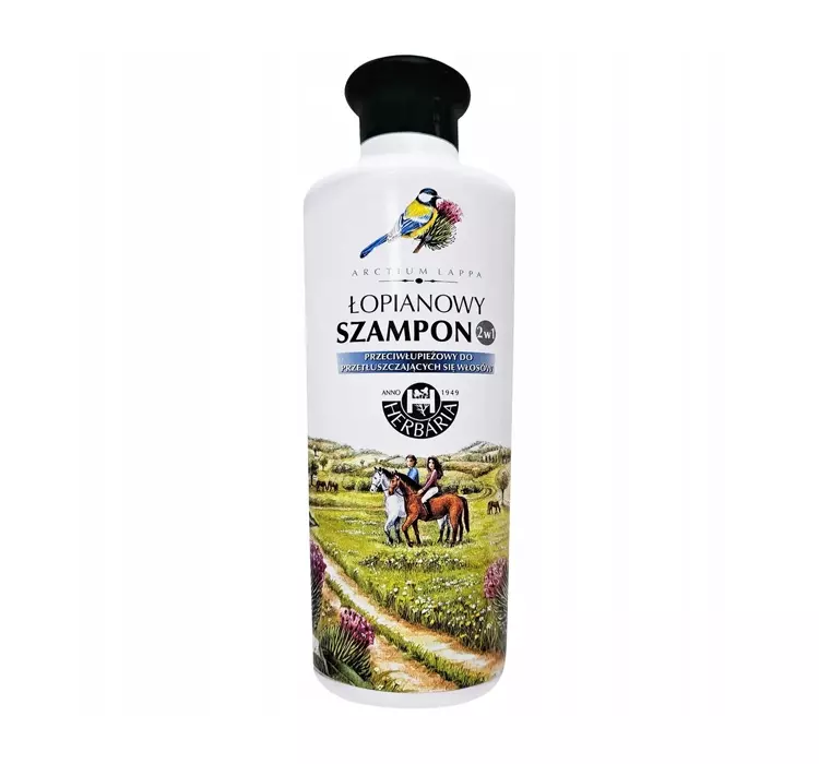 Herbaria Szampon Łopianowy 2w1 do Przetłuszczających się Włosów 250ml Krótka Data Ważności 30.04.2026r