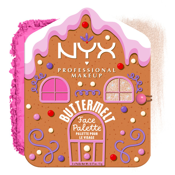 NYX Professional Makeup Buttermelt Face Palette 01 Blush + Highlighter