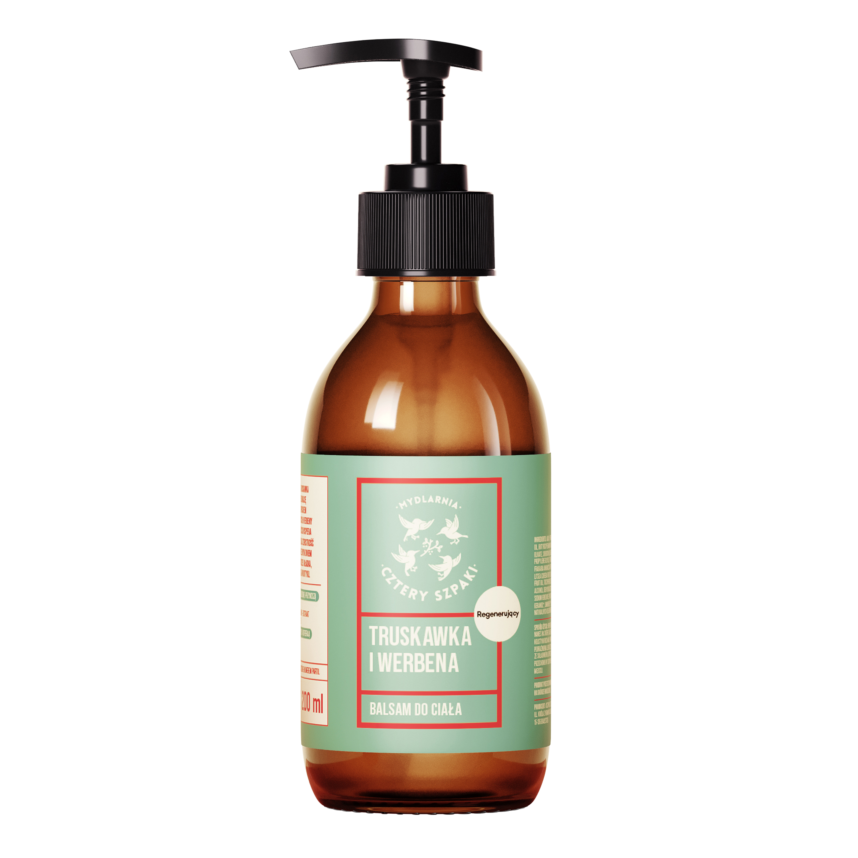Mydlarnia Cztery Szpaki Loțiune de corp regenerantă căpșuni și verbină 200ml