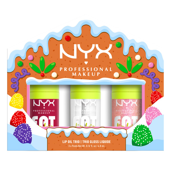 NYX Professional Makeup Holiday Fat Oil Trio Lip Gloss Kit