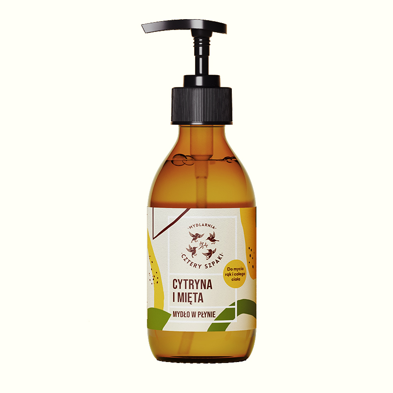 Mydlarnia Cztery Szpaki Săpun lichid cu lămâie și mentă 300ml