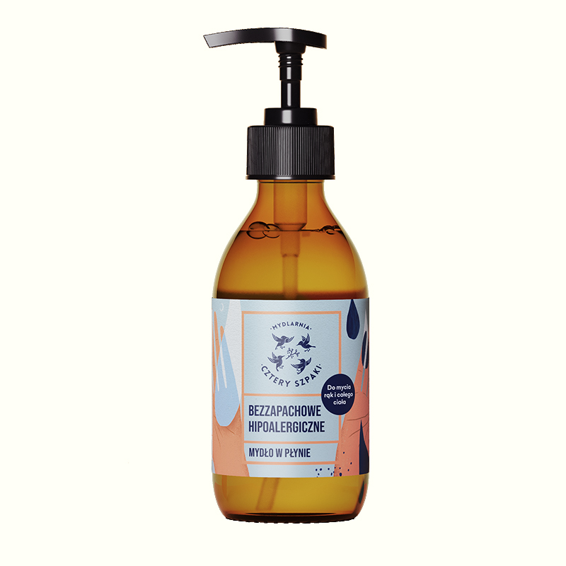 Mydlarnia Cztery Szpaki Săpun lichid hipoalergenic fără miros 300ml