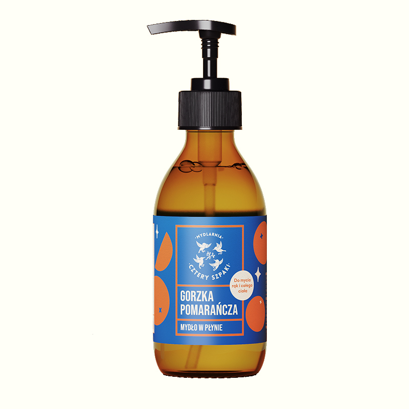 Mydlarnia Cztery Szpaki Săpun lichid de portocale amare 300ml