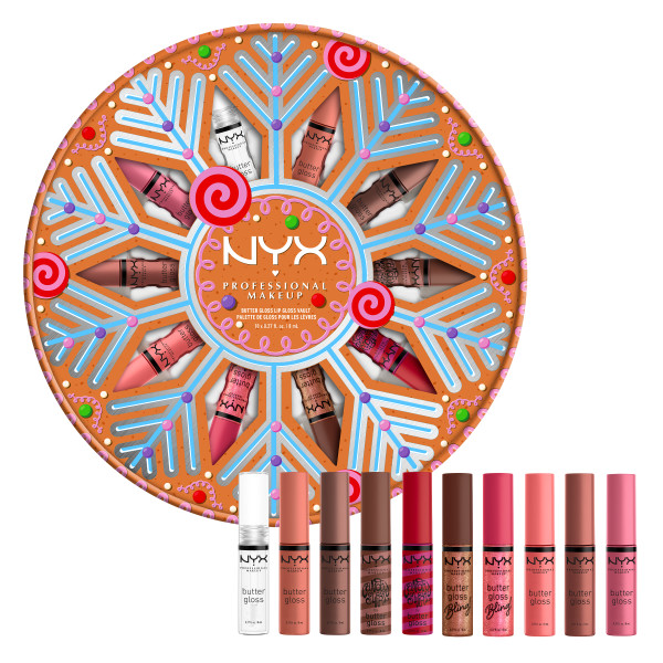 NYX Professional Makeup Holiday Butter Gloss Lip Vault Set