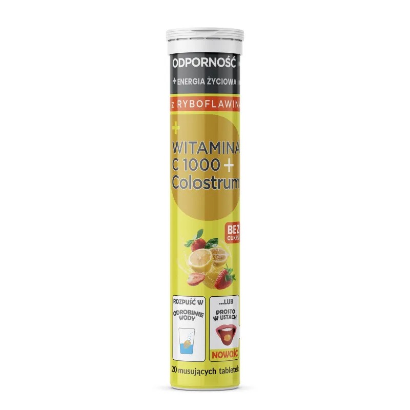 Colostrum Vitamina C Supliment alimentar 20 tablete efervescente