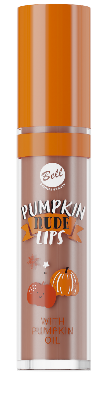 Bell Pumpkin Nude Lips Matte Liquid Lipstick 01 Spicy Nude