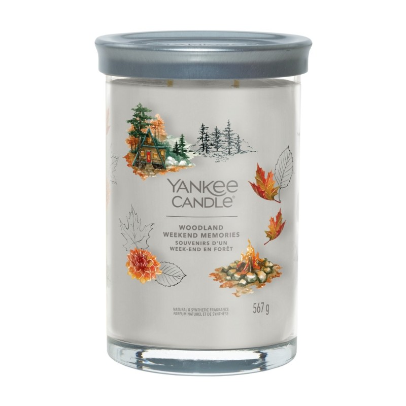 Yankee Candle Lumânare Tumbler în borcan mare cu două fitiluri Woodland Weekend Memories
