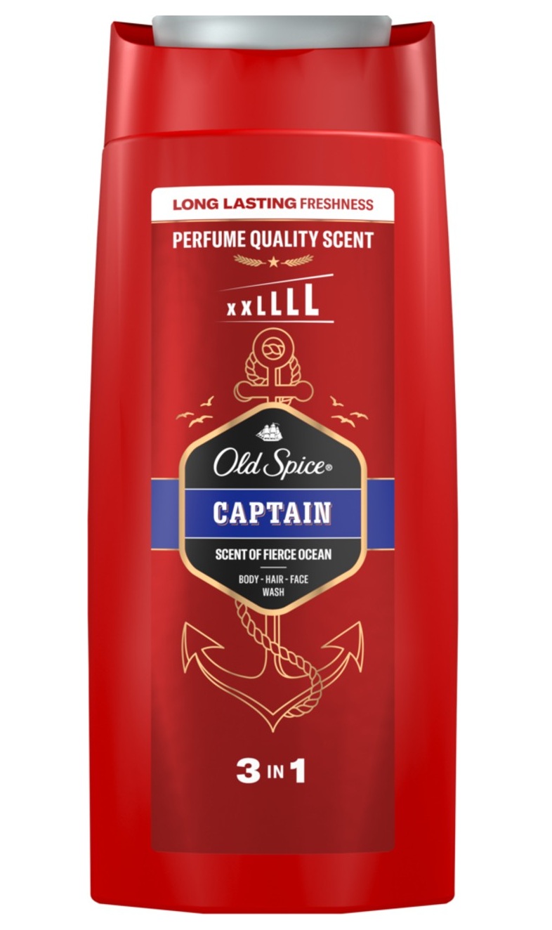 Gel de duș Old Spice 3 în 1 Captain 675ml