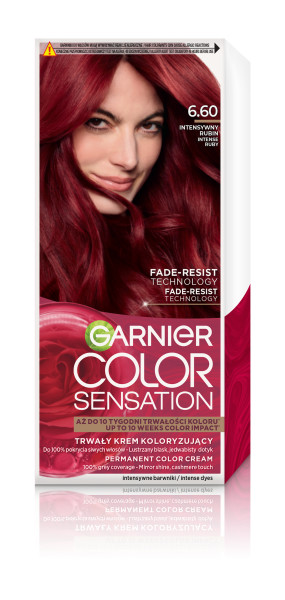Garnier Color Sensation Permanent Hair Colour Cream 6.60 Intense Ruby