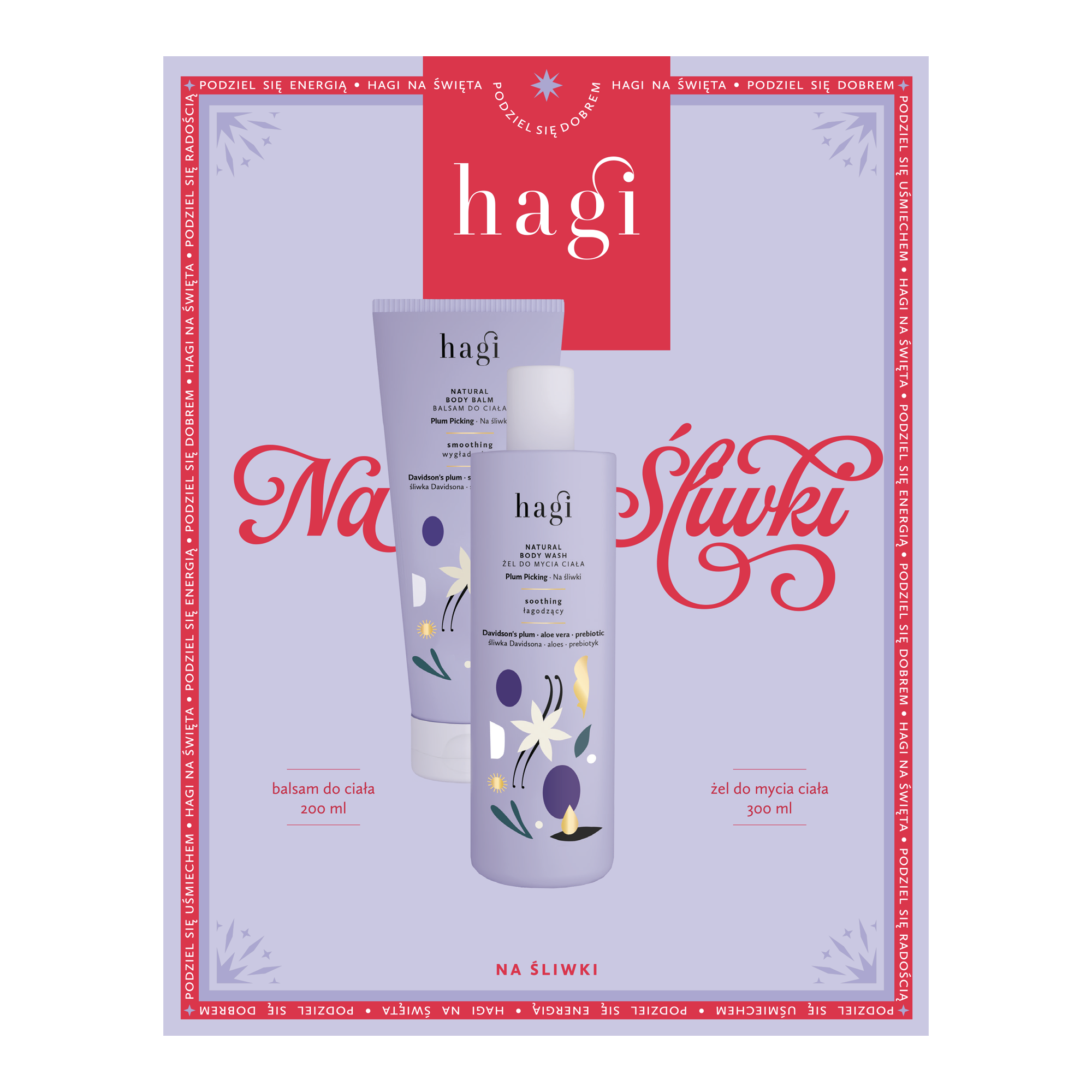 Set loțiune și gel de duș Hagi Plum