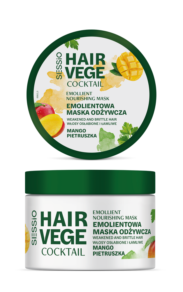 Sessio Hair Vege Cocktail Mască emolientă hrănitoare Mango Pătrunjel 250g