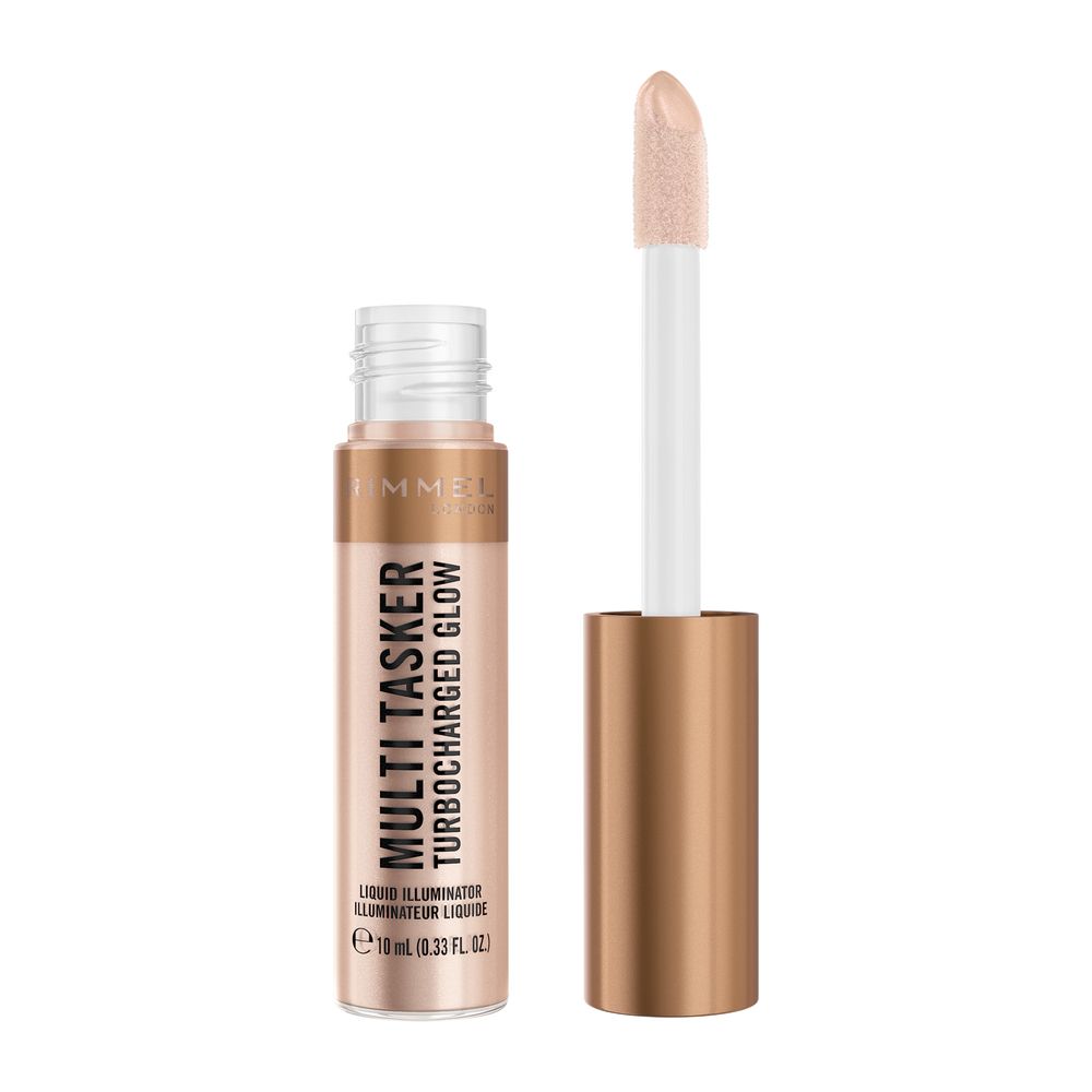Rimmel Multi Tasker Turbocharged Glow Liquid Highlighter 004 Chelsea Glow