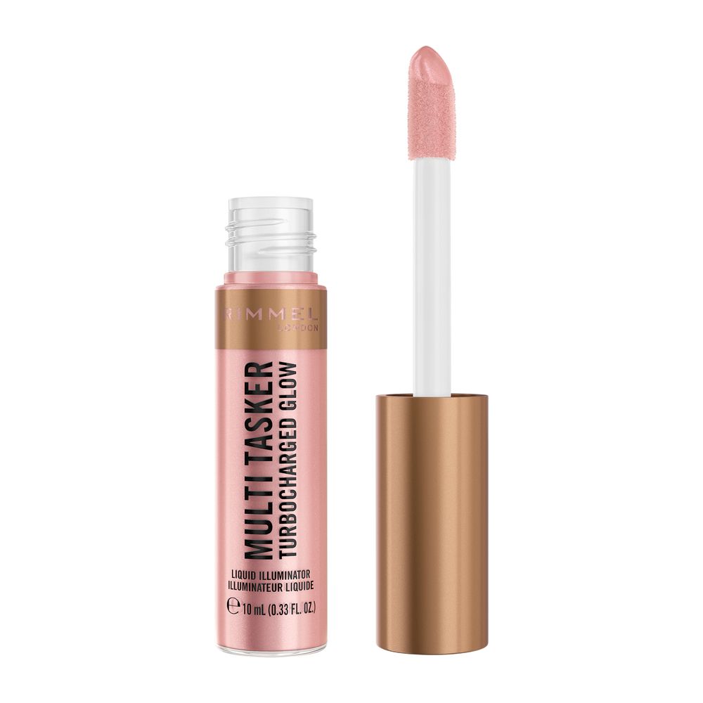 Rimmel Multi Tasker Turbocharged Glow Liquid Highlighter 005 Iconic As Usual