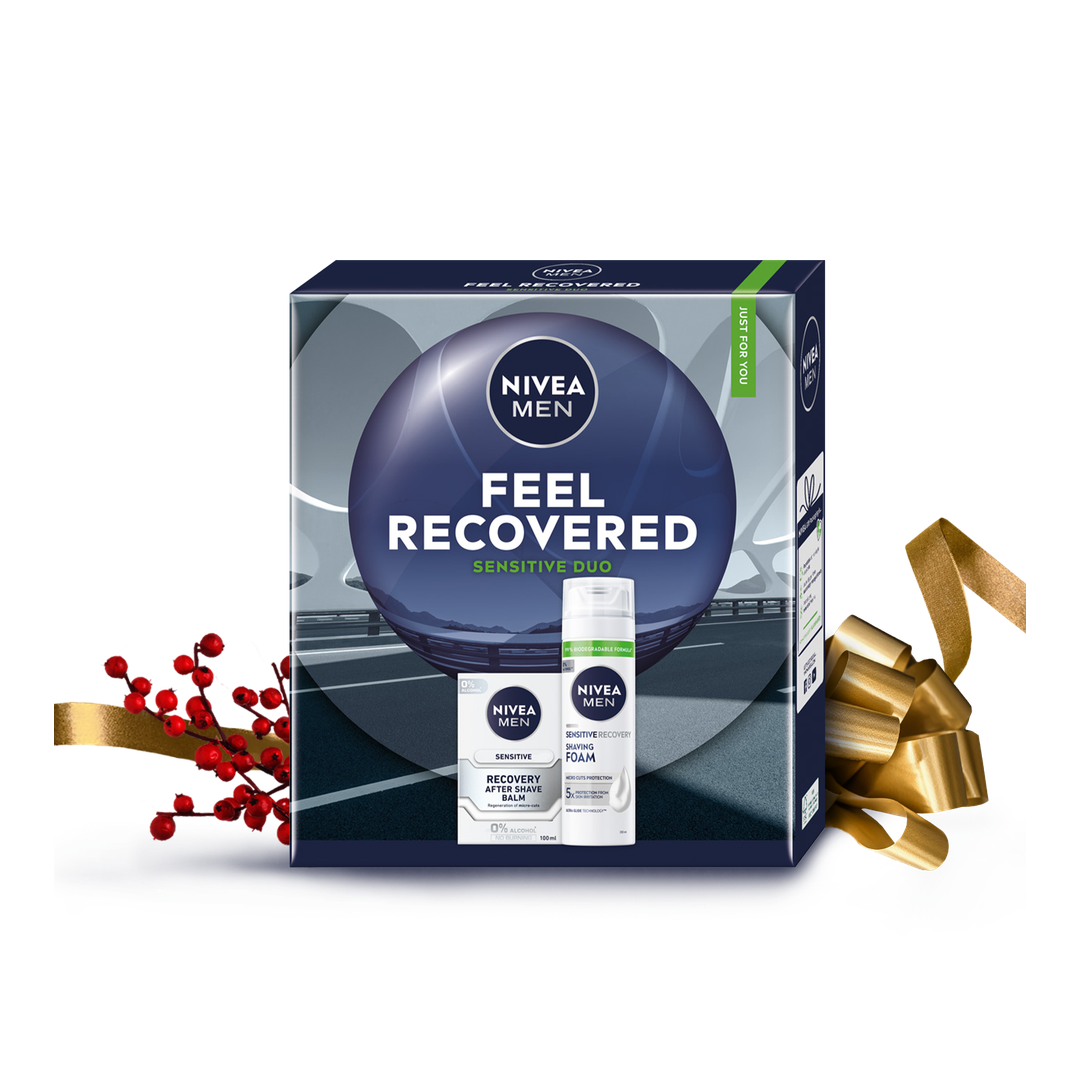 Set cadou NIVEA Men Feel Recovered Sensitive Duo