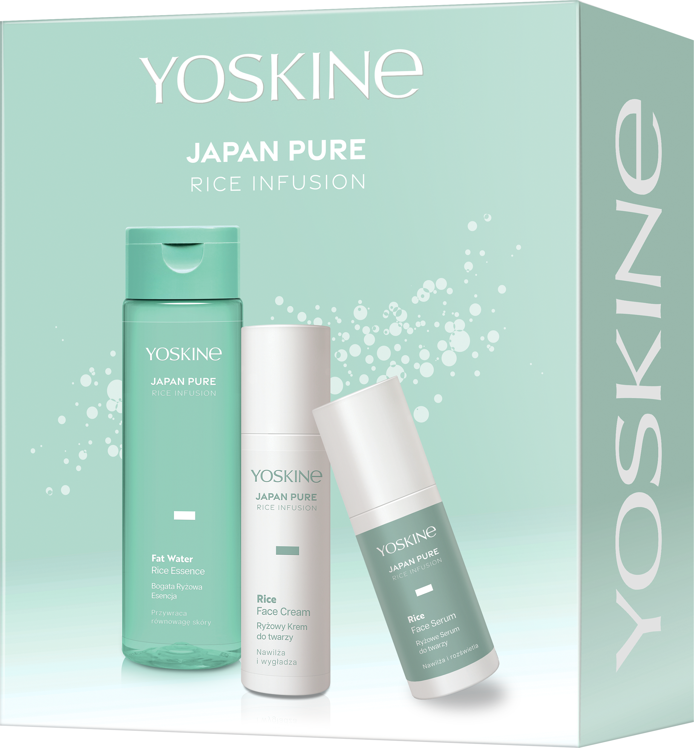 Kit de îngrijire facială YOSKINE Japan Pure Rice Infusion