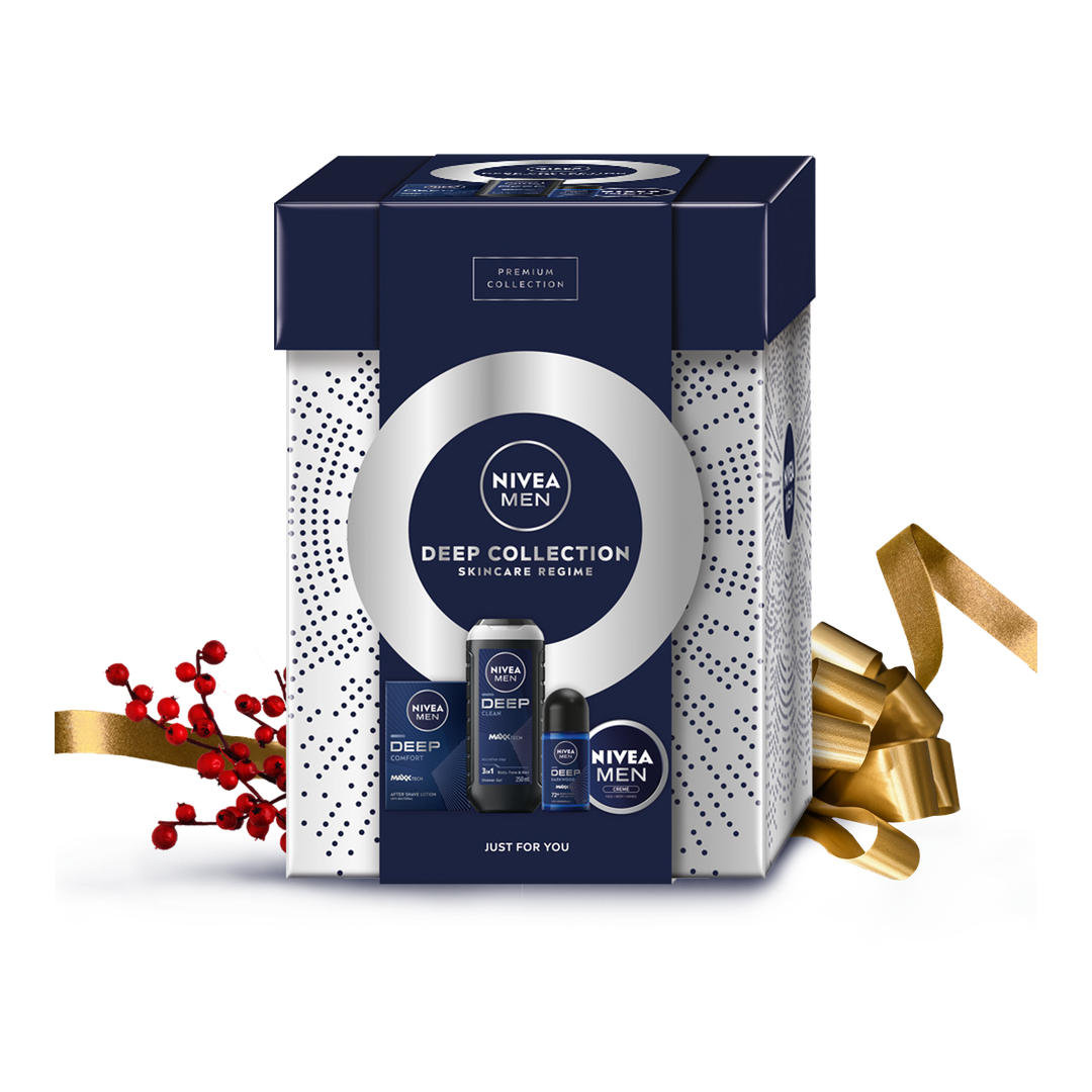 Set cadou NIVEA Men Deep Collection Skincare Regime