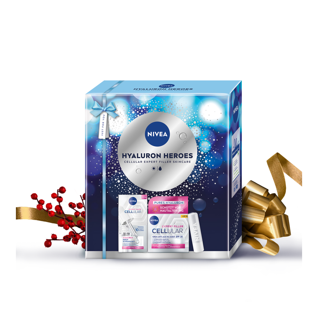 Set cadou de îngrijire a pielii NIVEA Hyaluron Heroes Cellular Expert Filler