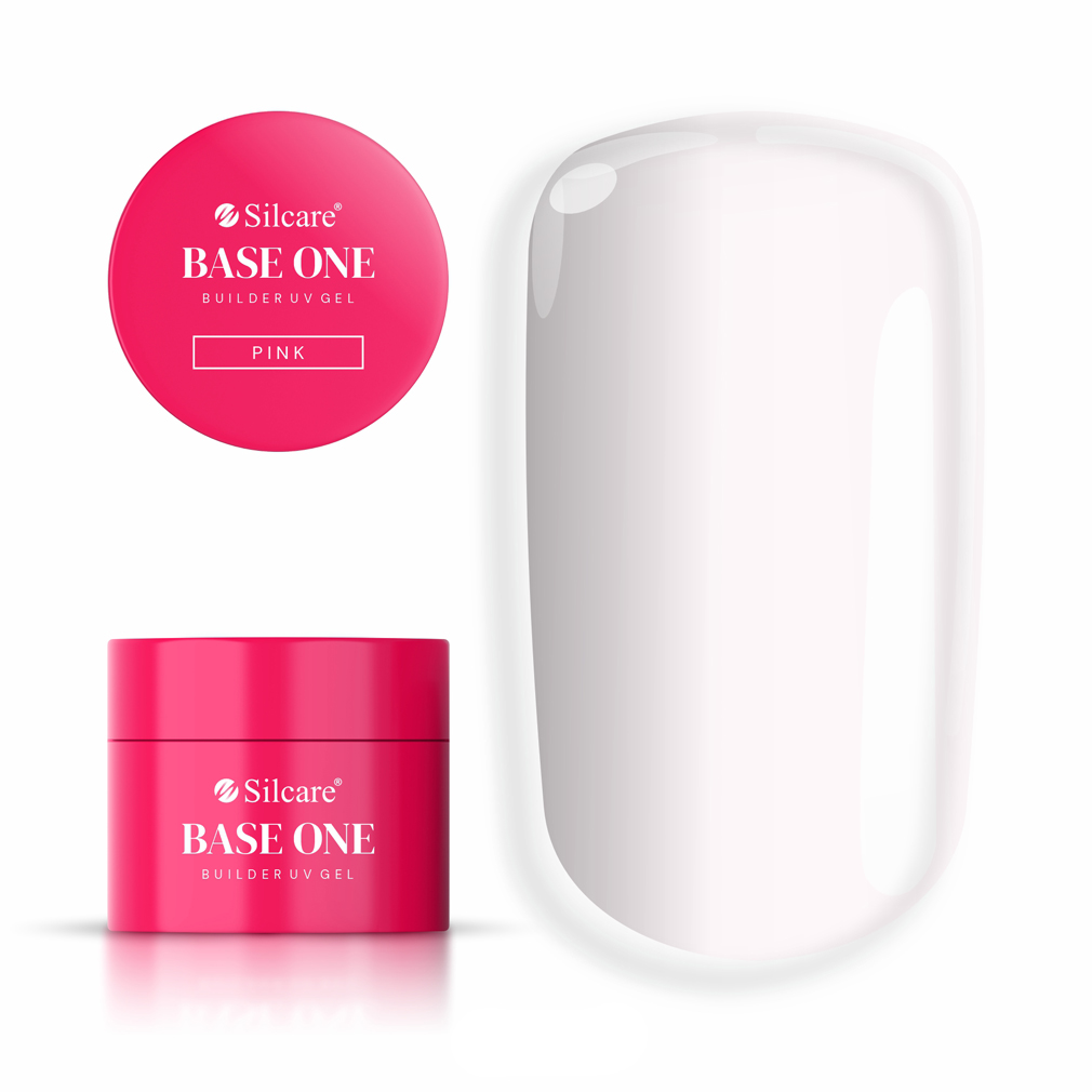 Silcare Base One Nail Builder Gel Roz 15g