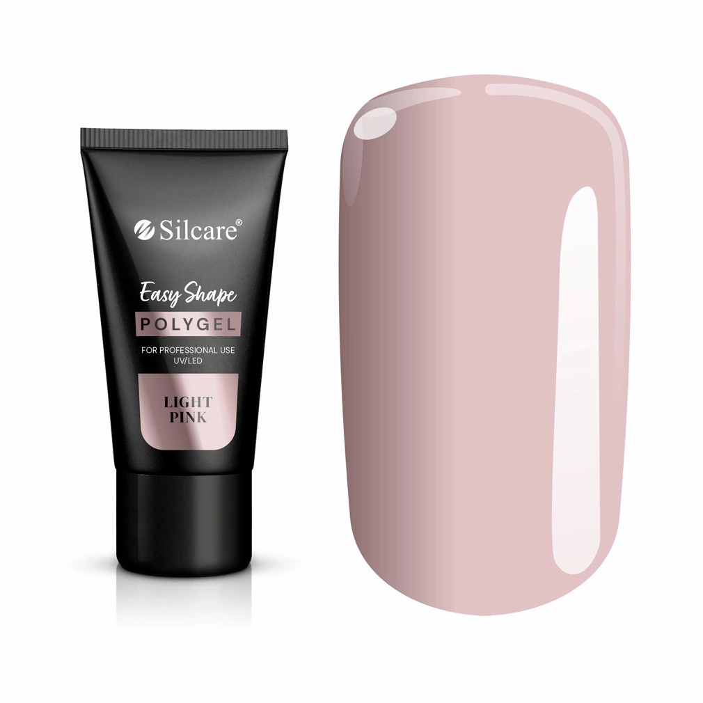 Silcare Easy Shape Nail Polygel roz deschis 30g
