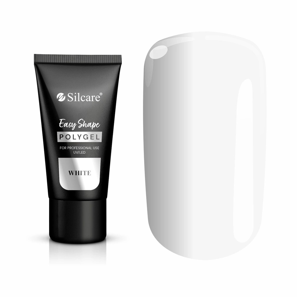 Silcare Easy Shape Nail Polygel alb 30g