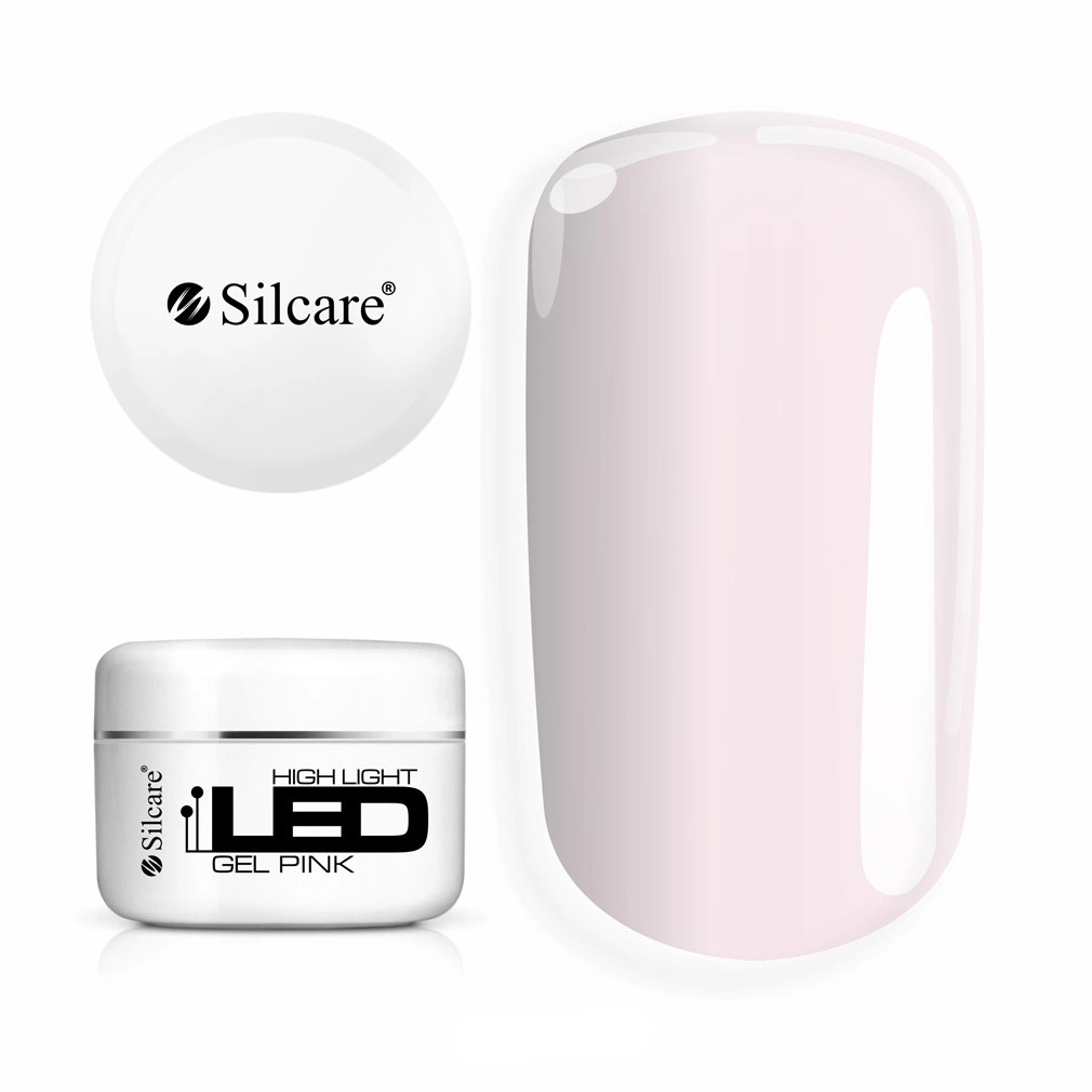 Silcare High Light Led Gel Builder roz 100g