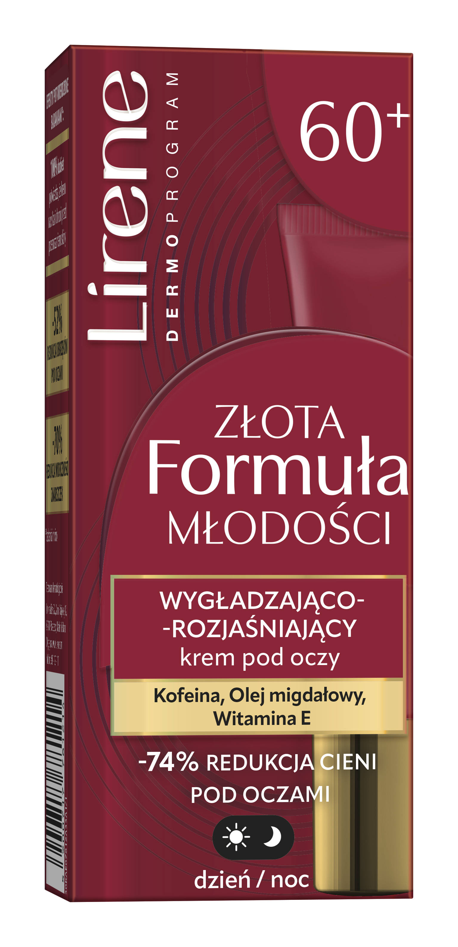Lirene Golden Youth Formula Cremă de ochi netezitoare și iluminatoare 60+ 15ml