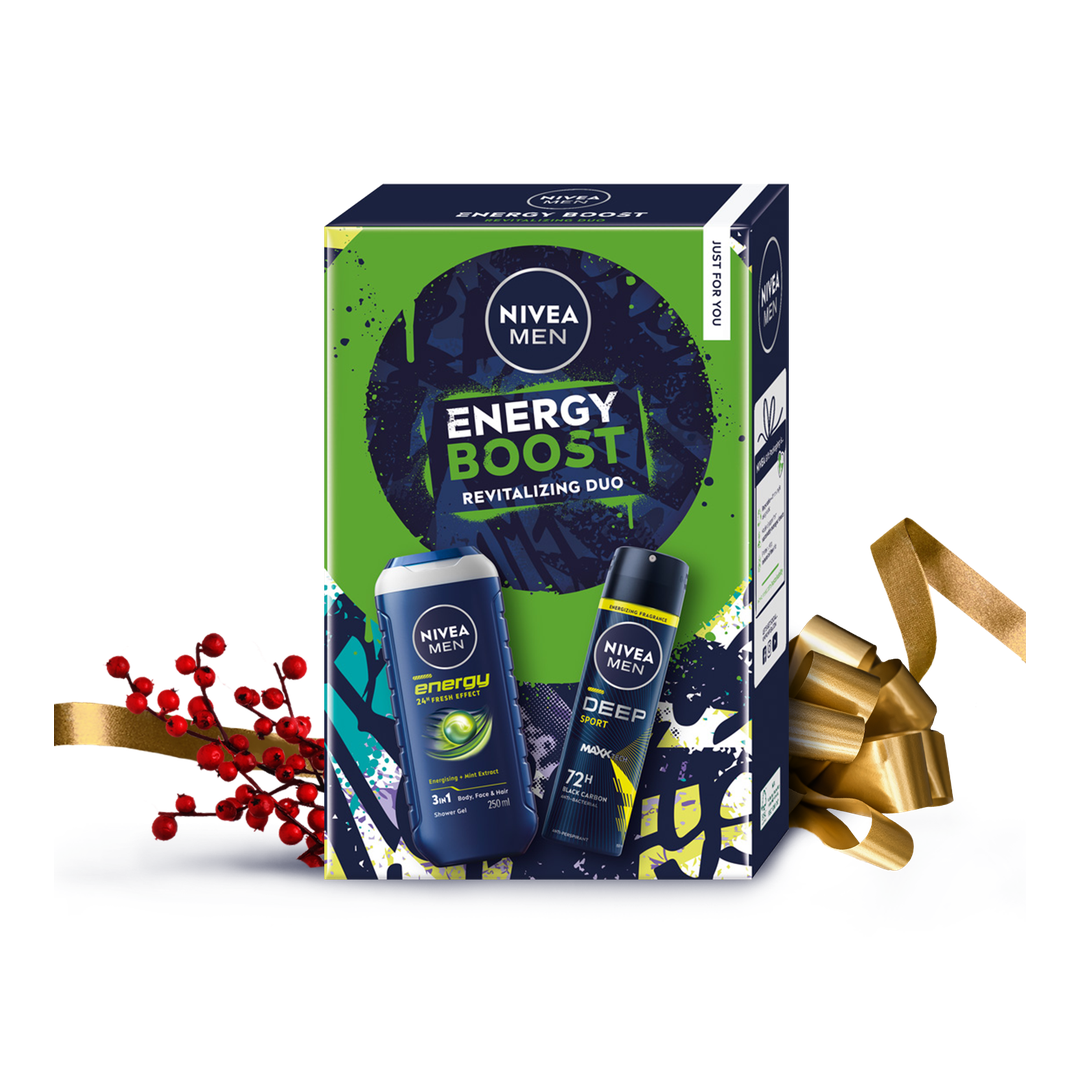 Set cadou NIVEA Men Energy Boost Revitalizing Duo