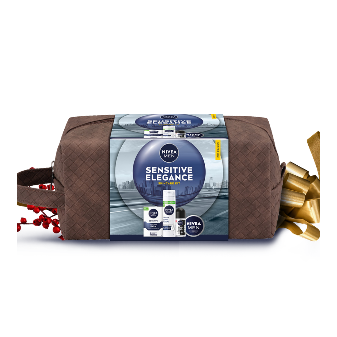 Set cadou pentru îngrijirea pielii NIVEA Men Sensitive Elegance