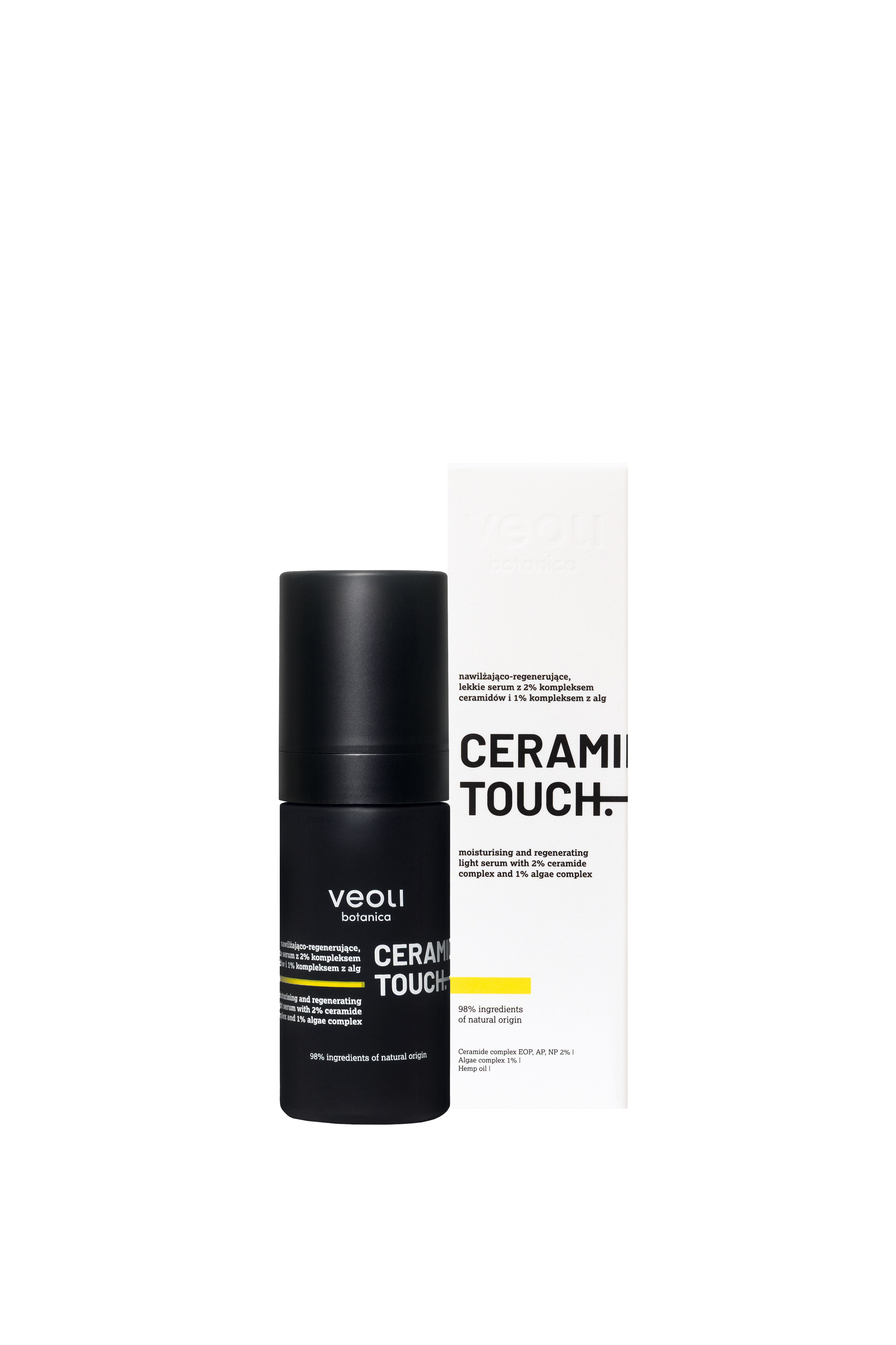 Veoli Botanica Ceramide Touch Ser ușor hidratant-regenerant pentru față 30ml