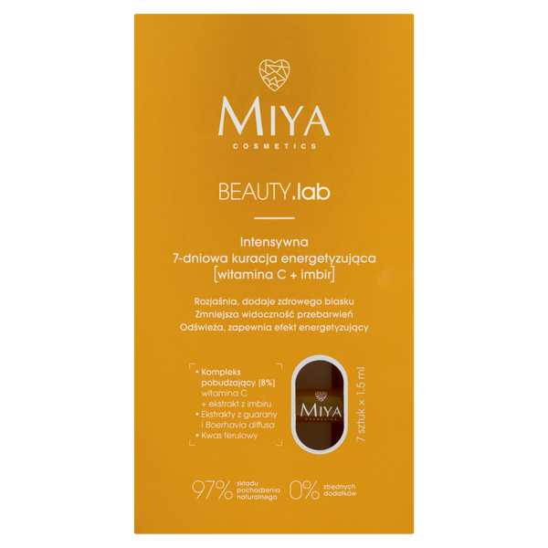 Miya Beauty.lab Intensive 7-day Energising Treatment (vitamina C + ghimbir) Scurt Termen de valabilitate 31.01.2026.