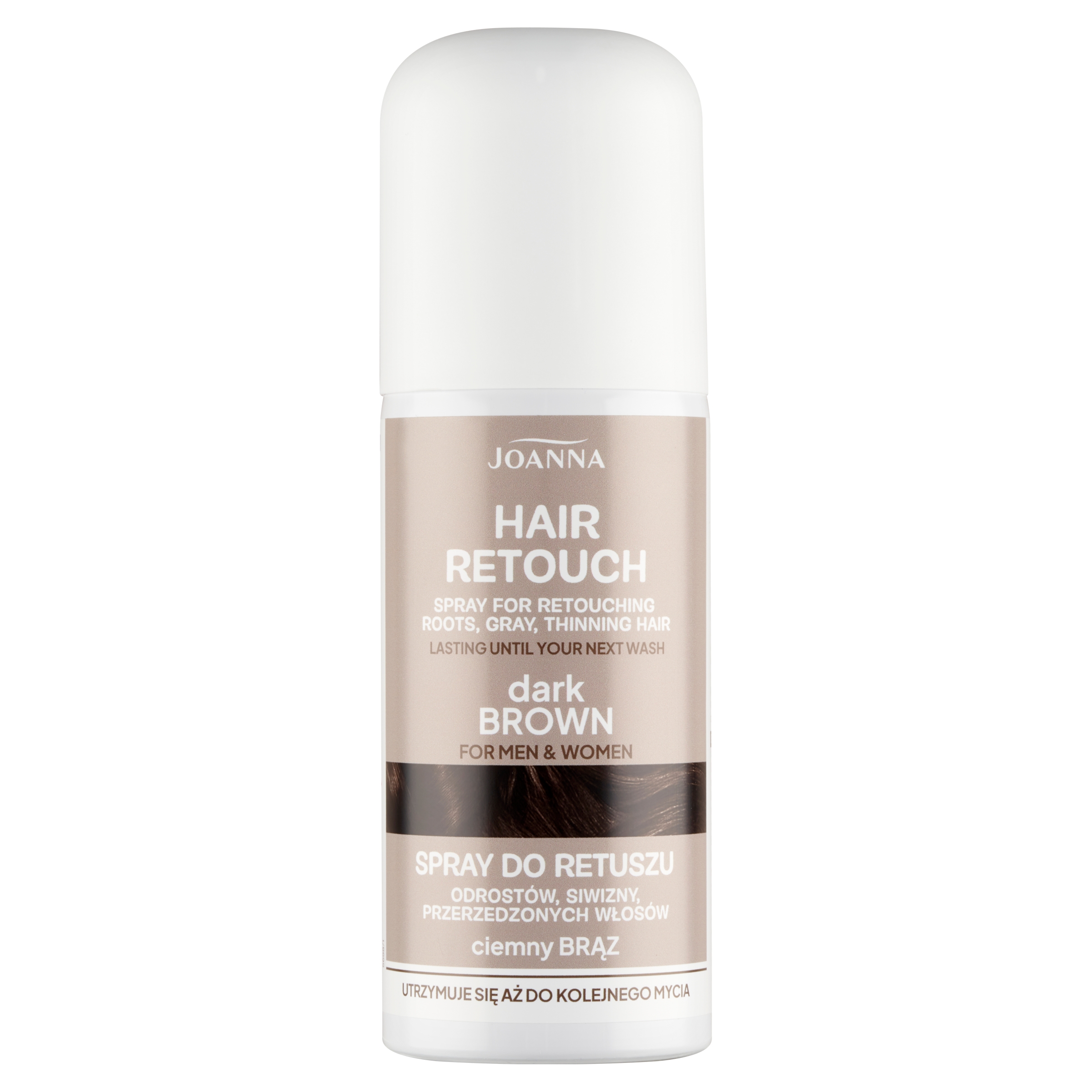 Joanna Hair Retouch Spray pentru retușarea rădăcinilor castaniu închis 75ml