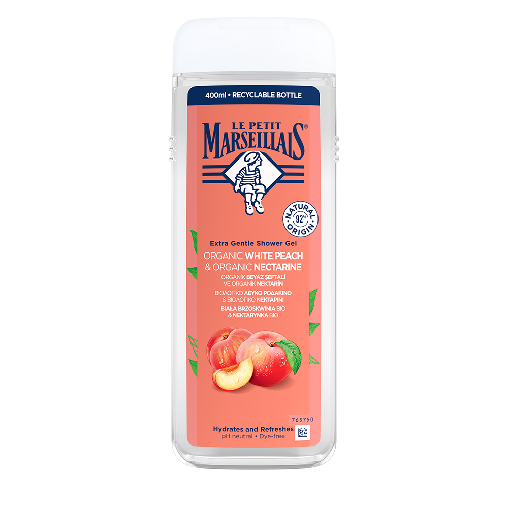 Le Petit Marseillais White Peach Bio & Nectarine Bio Gel de duș 400ml