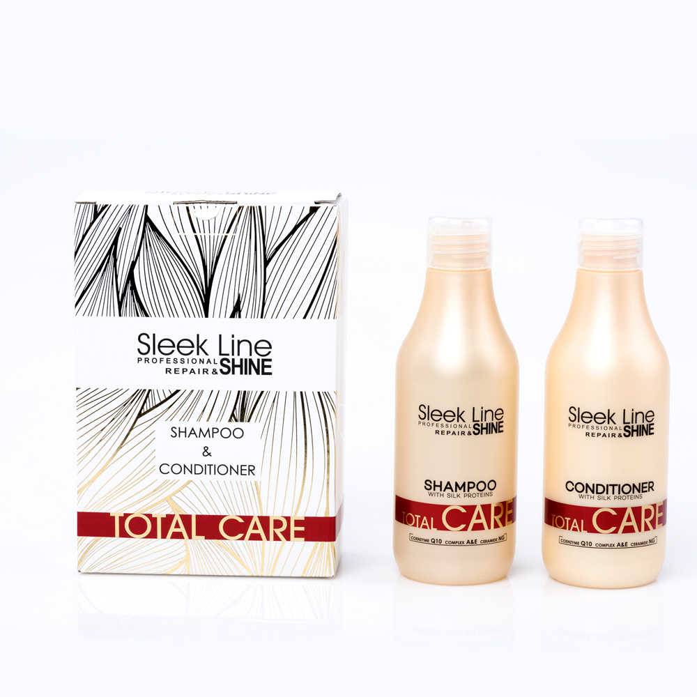 Stapiz Sleek Line Total Care Zestaw Kosmetyków do Pielęgnacji Włosów