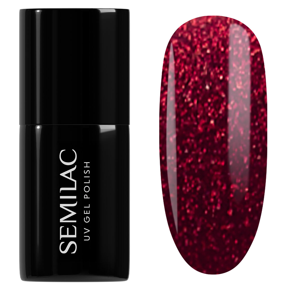 Semilac Hybrid Varnish 955 Holly Berry Red
