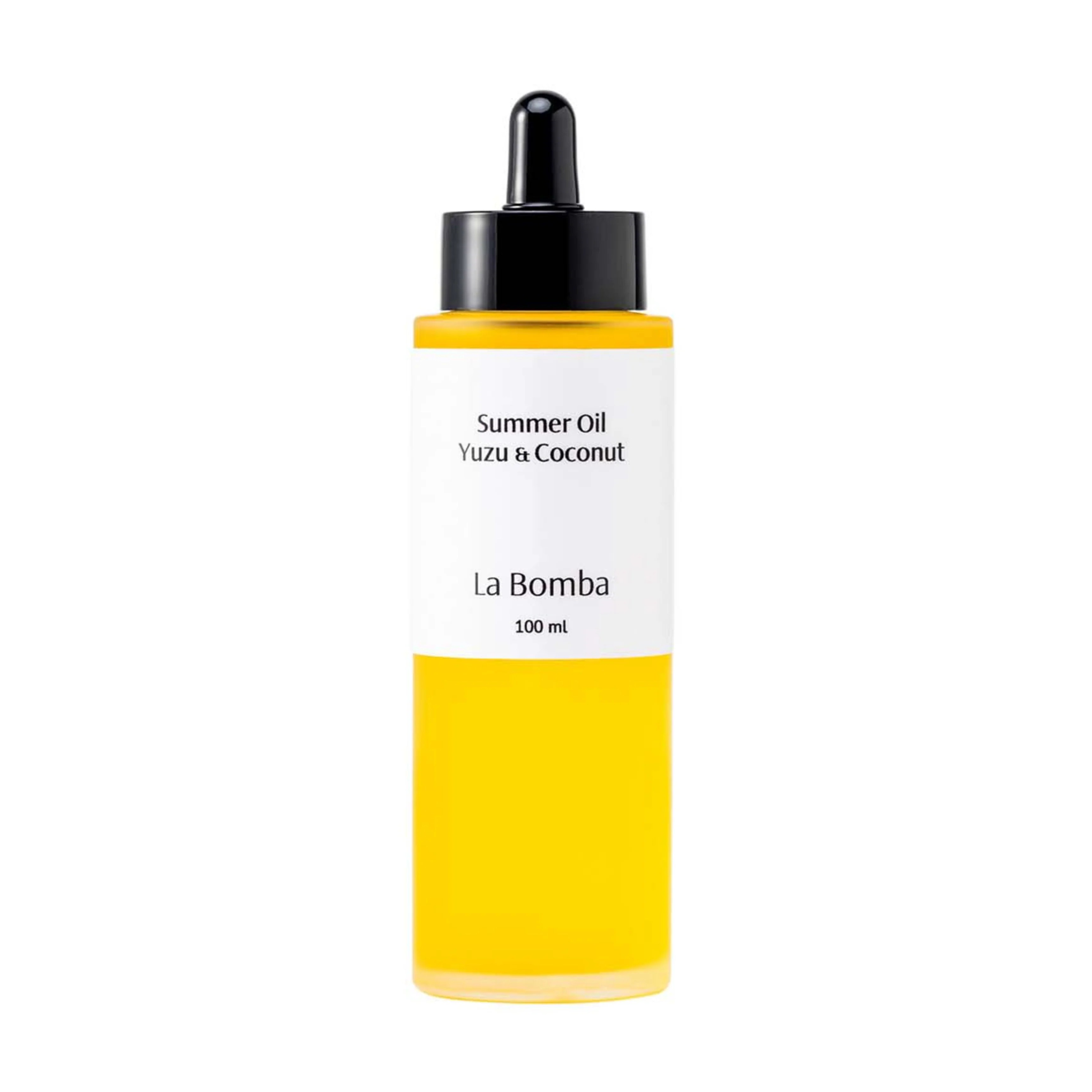 La Bomba Ulei de îngrijire a corpului Ulei de vară Yuzu și nucă de cocos 100ml