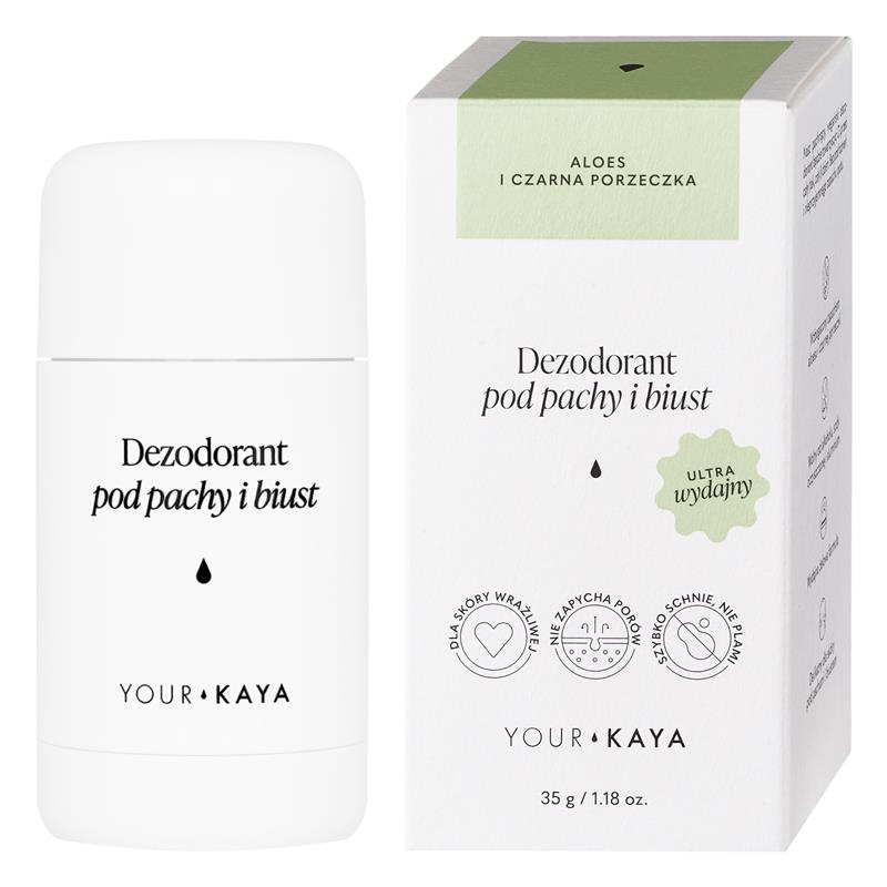 Your Kaya Deodorant pentru subraț și bust Aloe Vera și coacăz negru 35g