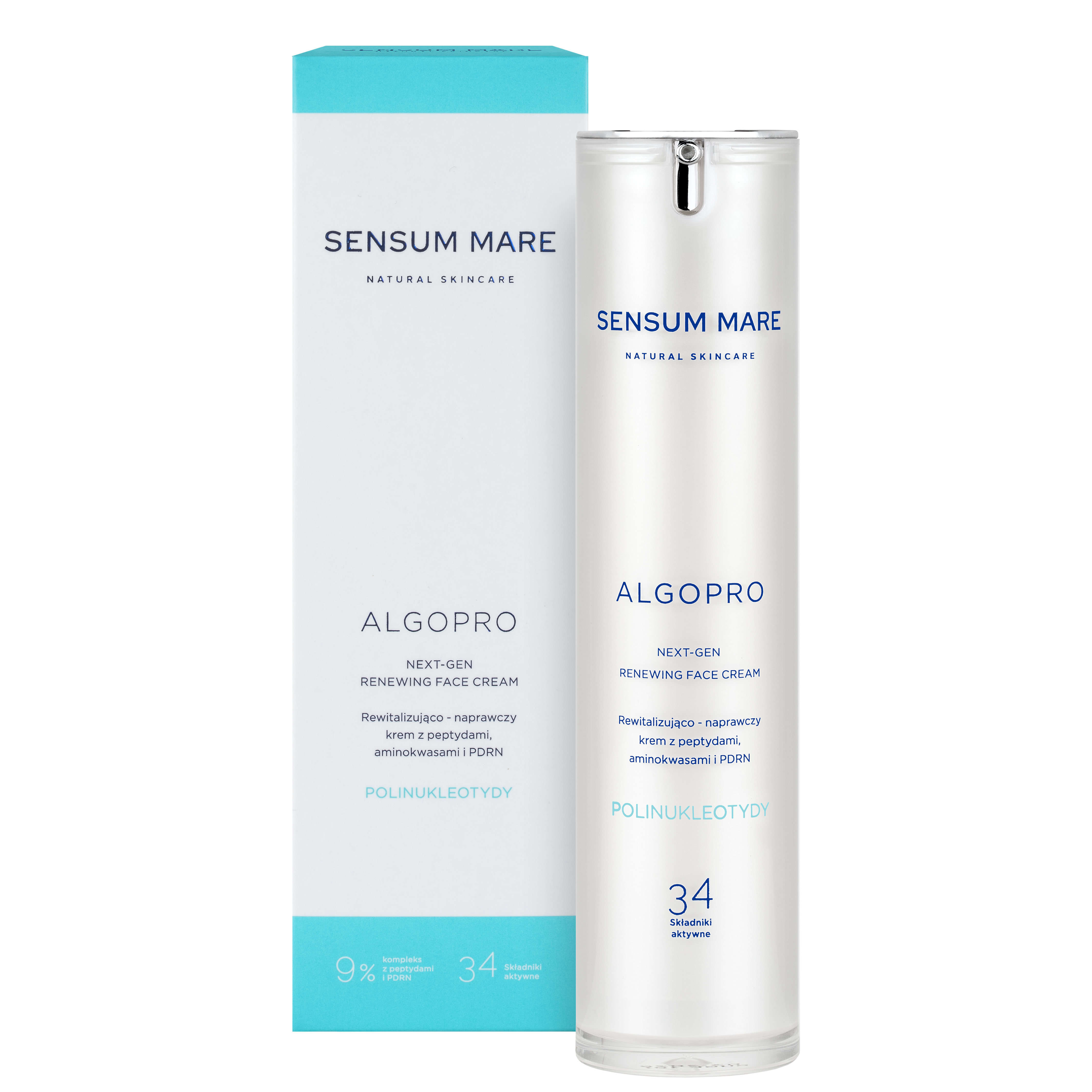 Sensum Mare Algopro Cremă revitalizantă și reparatoare cu peptide de aminoacizi și PDRN 50ml