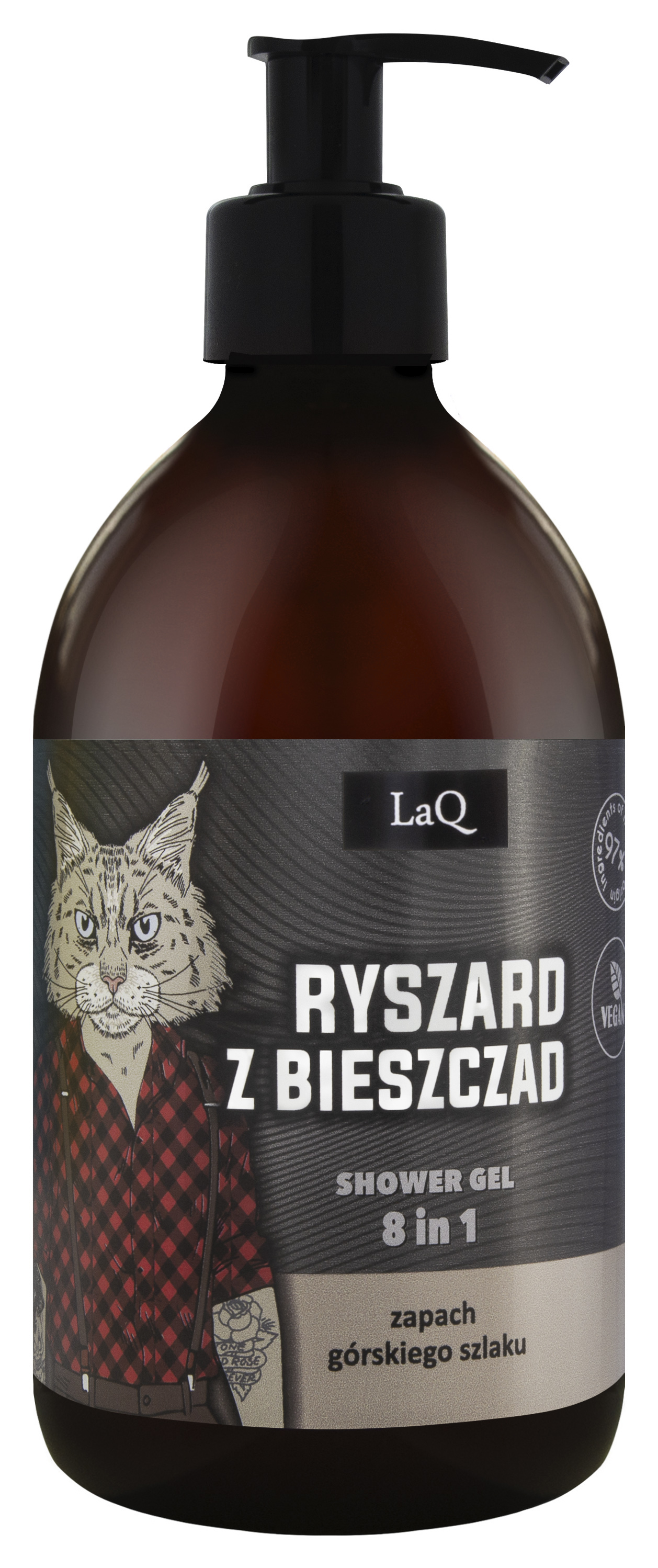 LaQ Gel de duș pentru bărbați Richard of the Bieszczady 500ml