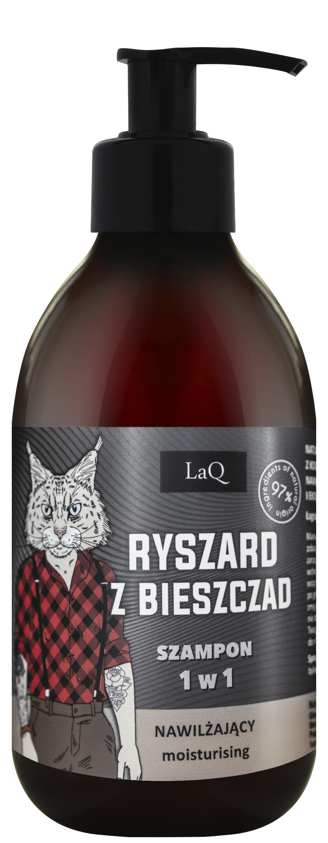 LaQ Șampon hidratant pentru păr pentru bărbați Richard of the Bieszczady 300ml