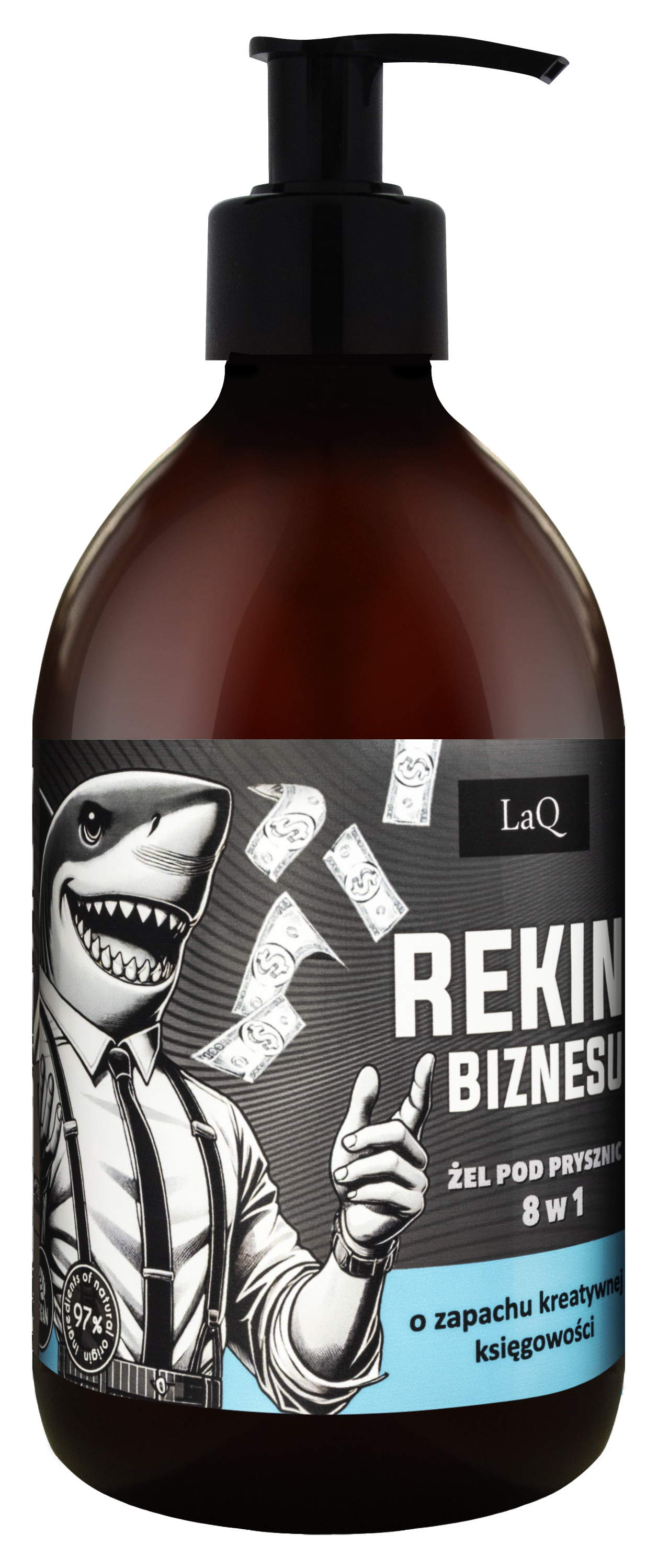 Gel de duș pentru bărbați LaQ Business Shark 500ml