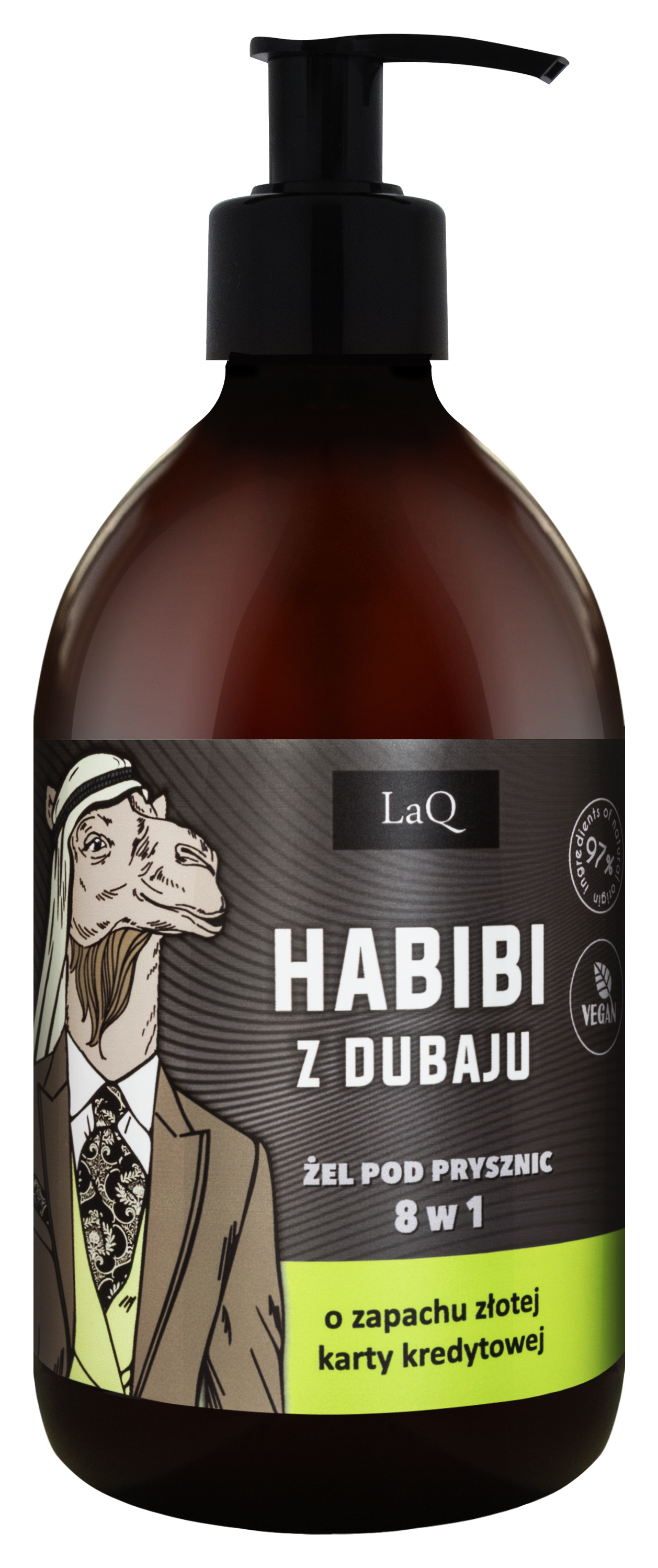 Gel de duș pentru bărbați LaQ Habibi Dubai 500ml