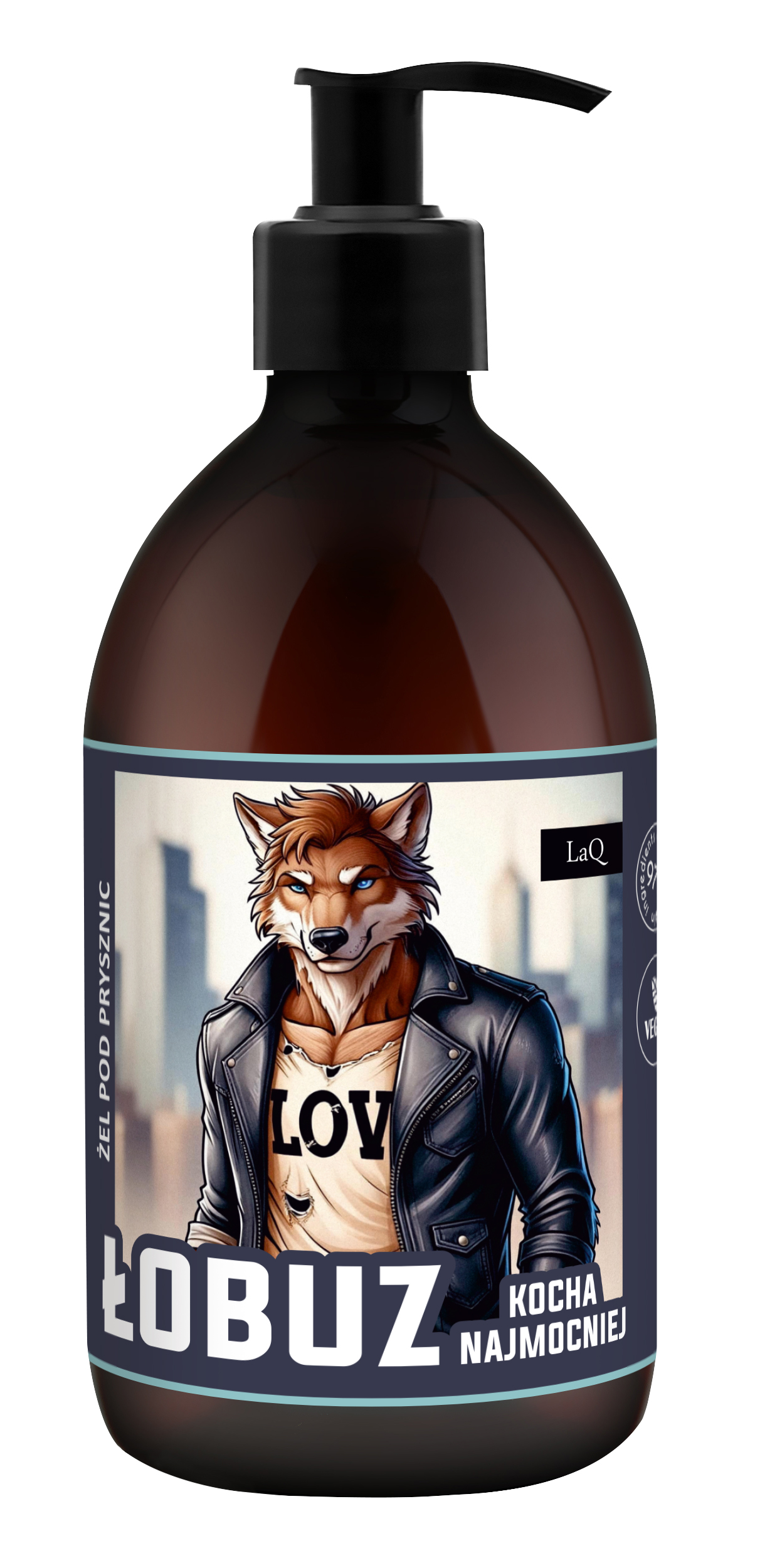 Gel de duș pentru bărbați LaQ Scoundrel Loves Most Powerfully 500ml