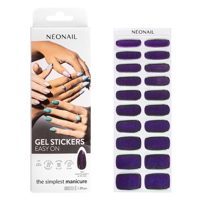 Neonail Gel Stickers Hybrid Varnish în Sticker M02