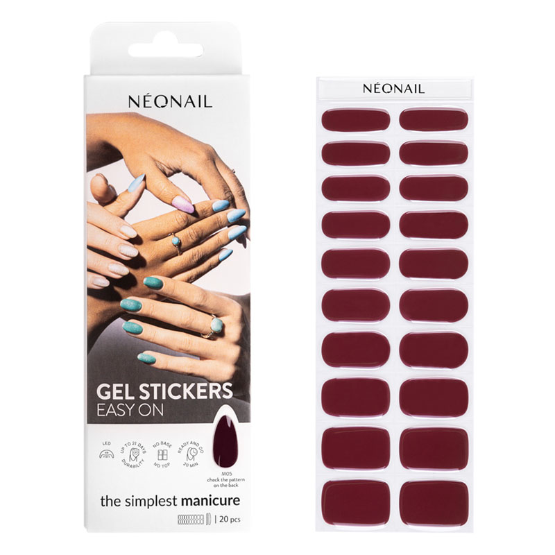 Neonail Gel Stickers Hybrid Varnish în Sticker M05